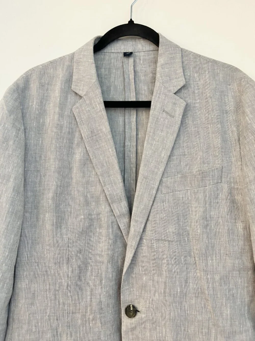 J. Crew Men's Thompson 100% Linen Blazer Light Gray Summer Lightweight Size 38